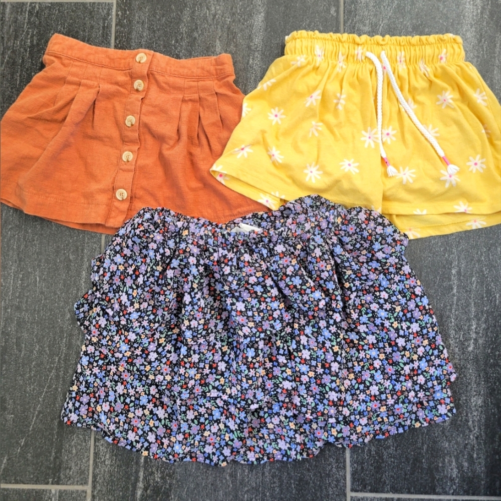 Toddler 3T Summer Skirt Skort Bundle Lot